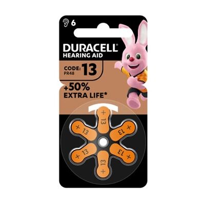 Duracell Easy Tab 13 Arancio Batteria Per Apparecchio Acustico 6 Pezzi Duracell Easy Tab 13 Arancio Batteria Per Apparecchio Acustico 6 Pezzi