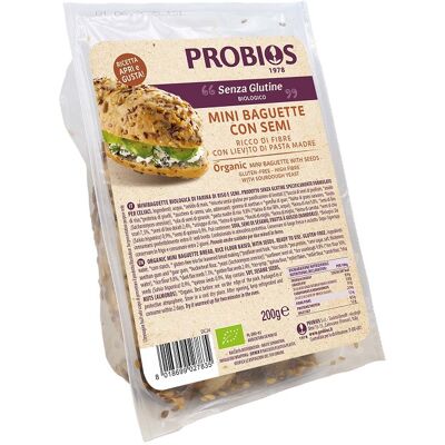 Probios Mini Baguette Semi 2pz - Spuntino Senza Glutine Probios Mini Baguette Semi 2pz - Spuntino Senza Glutine