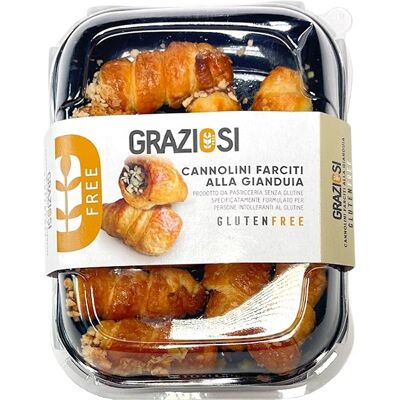 Laboratori Graziosi Cannolini Gianduja - Dolci Senza Glutine Laboratori Graziosi Cannolini Gianduja - Dolci Senza Glutine