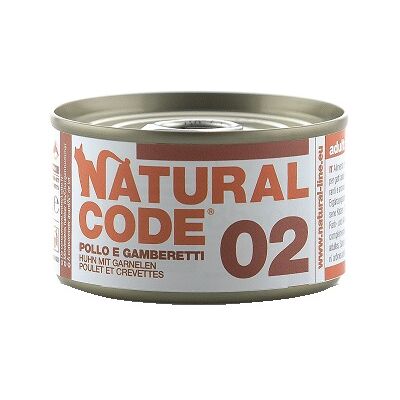 Cibo per gatti Natural Code - Pollo & Gamberetti - 85g Cibo per gatti Natural Code - Pollo & Gamberetti - 85g