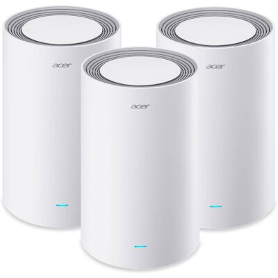 Acer Router Mesh Wi-Fi 7 OVIA T520 Confezione tripla Acer Router Mesh Wi-Fi 7 OVIA T520 Confezione tripla