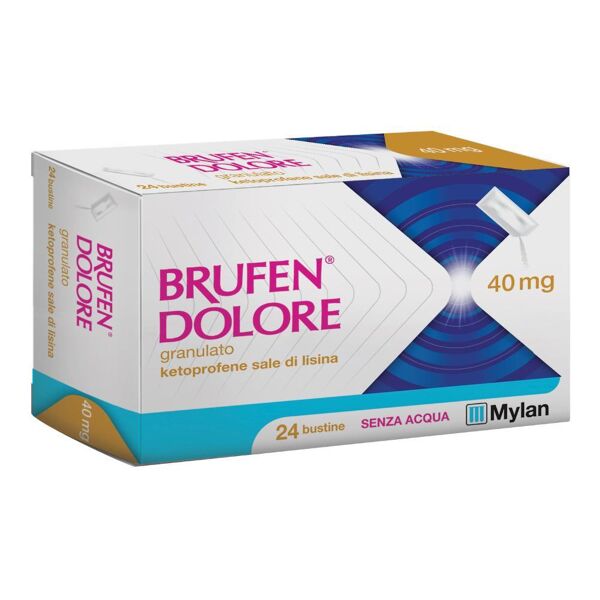 mylan spa brufen dolore 40 mg granulato soluzione orale 24 bustine