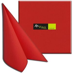 Tovaglioli 40x40 TNT Packservice Airwave Color Tissue Rosso 1200 Pezzi