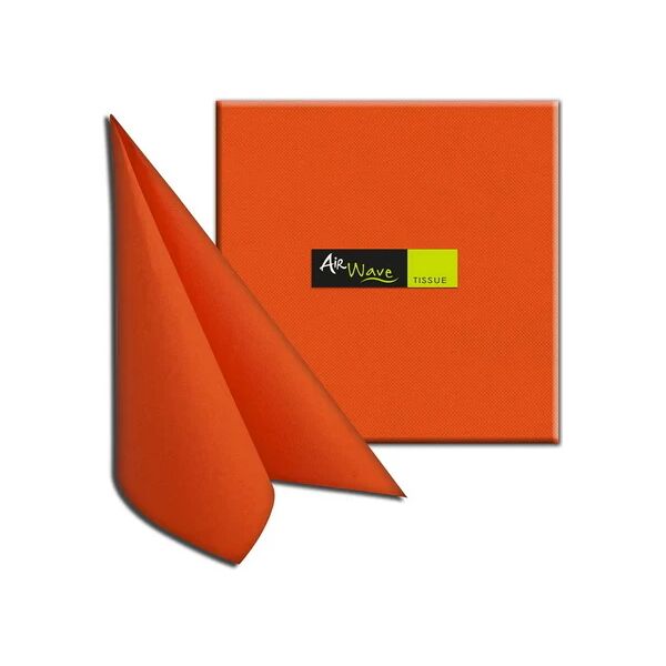 tovaglioli 40x40 tnt packservice airwave color tissue arancio 1200 pezzi