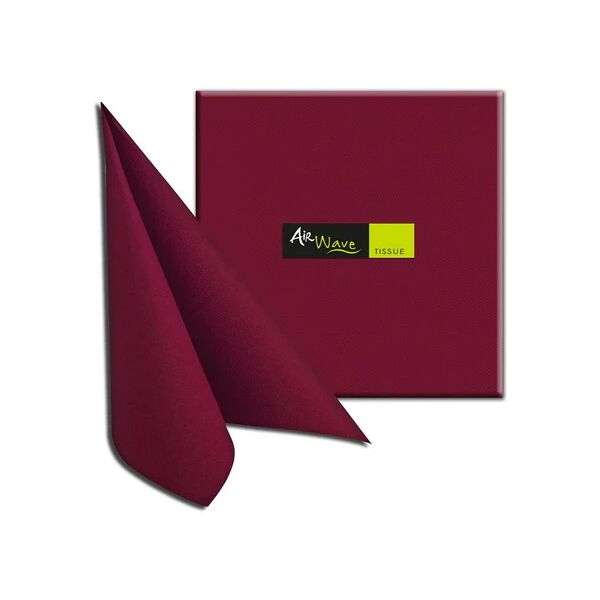 tovaglioli 40x40 tnt packservice airwave color tissue bordeaux 1200 pezzi