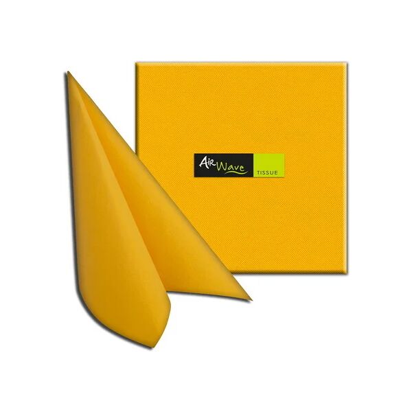 tovaglioli 40x40 tnt packservice airwave color tissue giallo 1200 pezzi