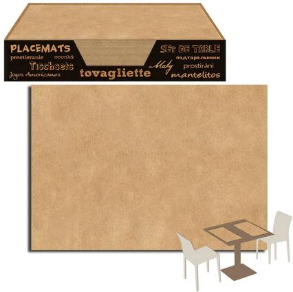 Tovaglietta 30x40 Carta Kraft Avana Packservice Rustico Paglia 600 Pezzi