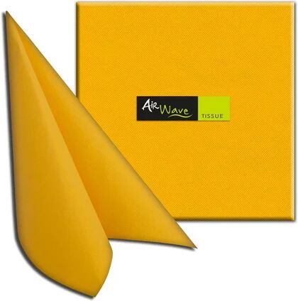 Tovaglioli 40x40 TNT Packservice Airwave Color Tissue Giallo 1200 Pezzi