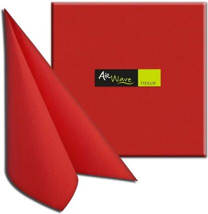 Tovaglioli 40x40 TNT Packservice Airwave Color Tissue Rosso 1200 Pezzi