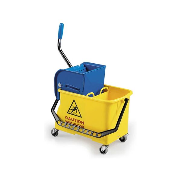 secchio monovasca professionale in plastica filmop spider 15lt - giallo