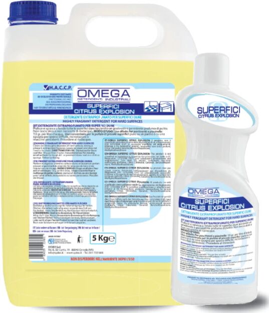 Detergente Profumato Superfici Sydex Omega Citrus Explosion 1L x 12 Pezzi