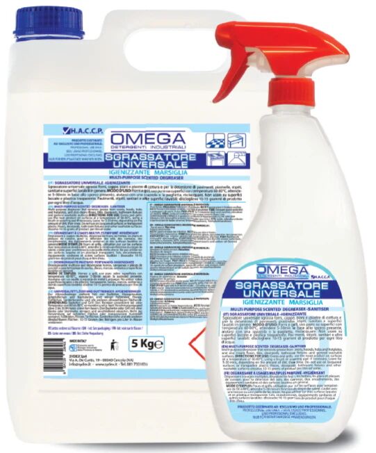 Sydex Sgrassatore Igienizzante Universale Sydex Omega Marsiglia 750ml x 12 Pezzi