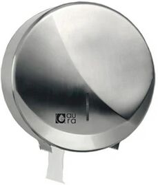 dispenser carta igienica rotolo Ø 220 mm in acciaio inox filmop