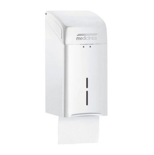 dispenser carta igienica interfogliata in acciaio mediclinics - acciaio bianco