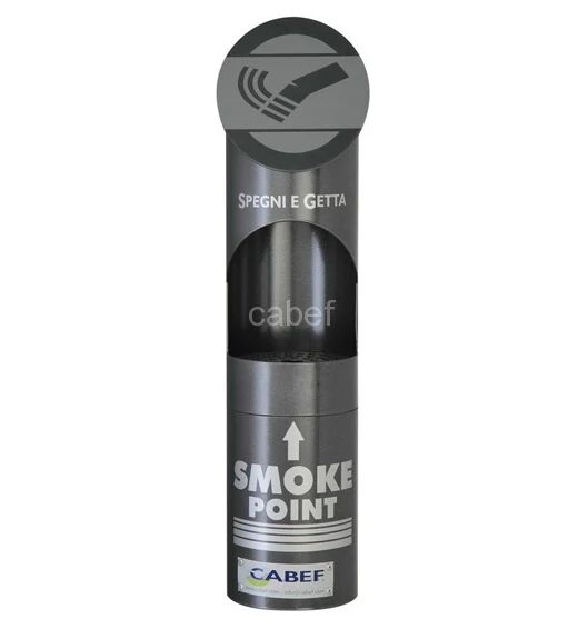 Cabef Posacenere Getta Sigarette per Esterno in Acciaio Inox Mini Smoke Point