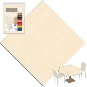 Tovaglia 150x150 in Poliestere Lavabile Packservice Monolin Beige 12 Pezzi