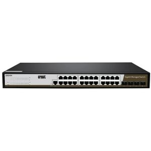 Urmet Switch Managed 24 Porte 10/100/1000 + 4 Sfp Serie Backbone  3000/454