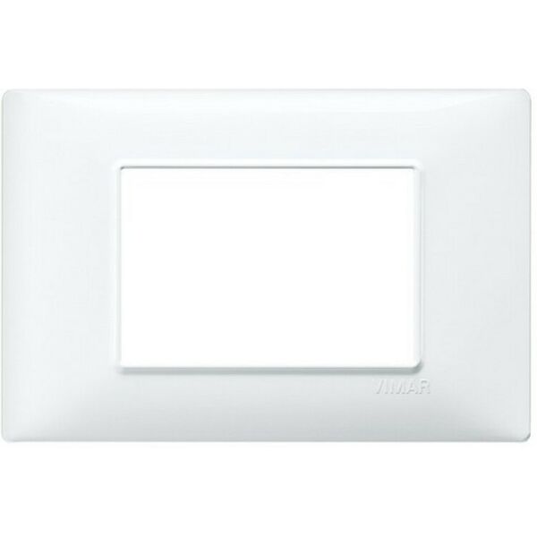 vimar 14653.01 plana placca 3 moduli tecnopolimeri colore bianco bianca