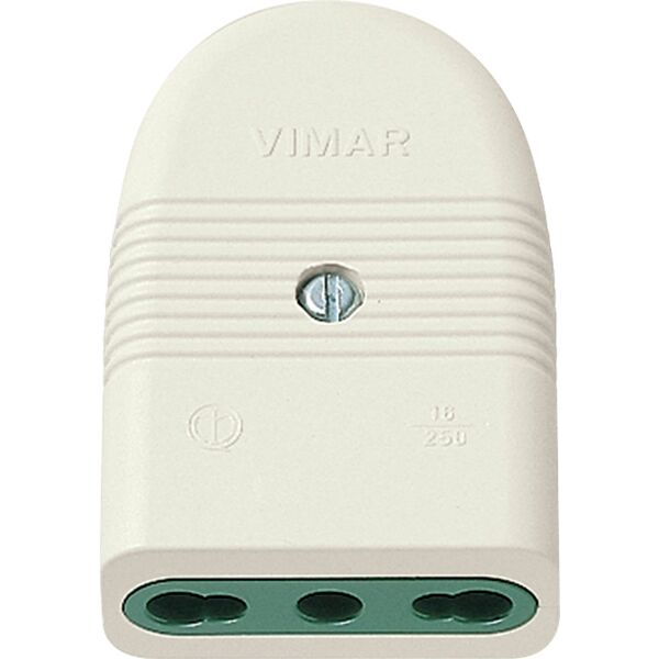 vimar presa 2p+t 16a p17/11 assiale bianco  01029.b