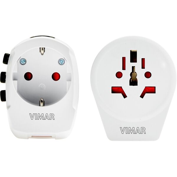 vimar adattatore universale viaggio+usb bianco  0a32303b