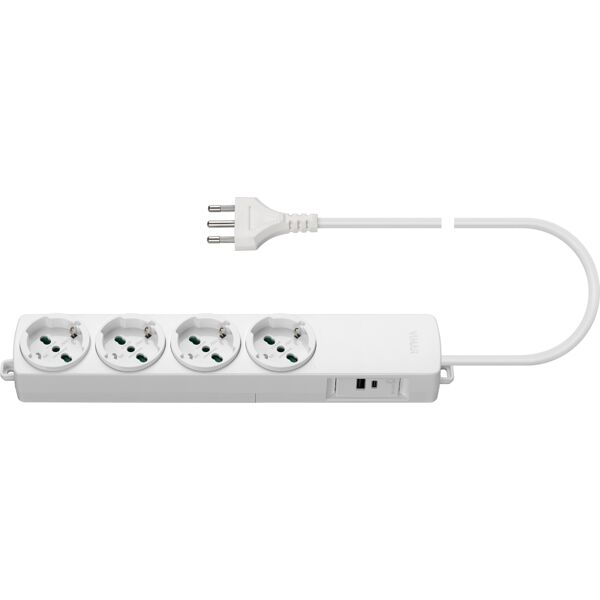 vimar presa multipla 4 univ.+usba+usbc bianco  01296.2usb.cc.b