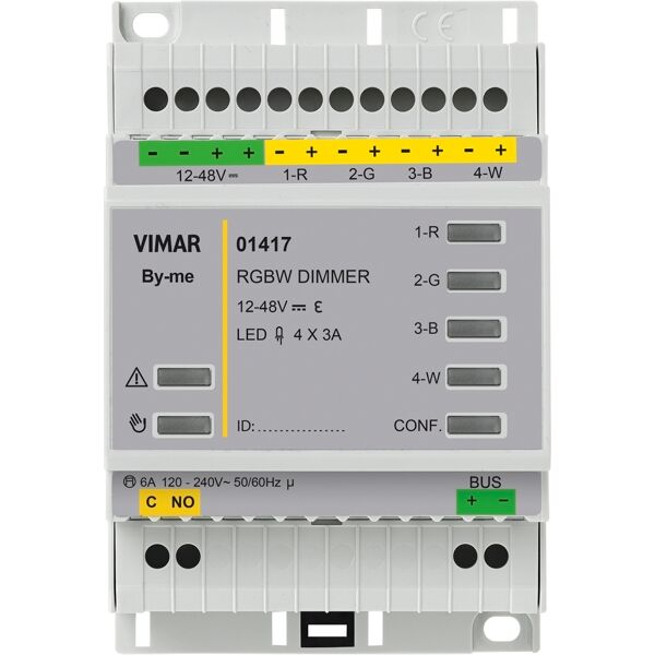 vimar attuatore domotico + dimmer rgbw 4out  01417