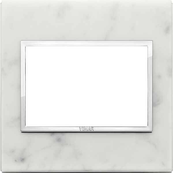 vimar placca 3m bs bianco di carrara  21648.51