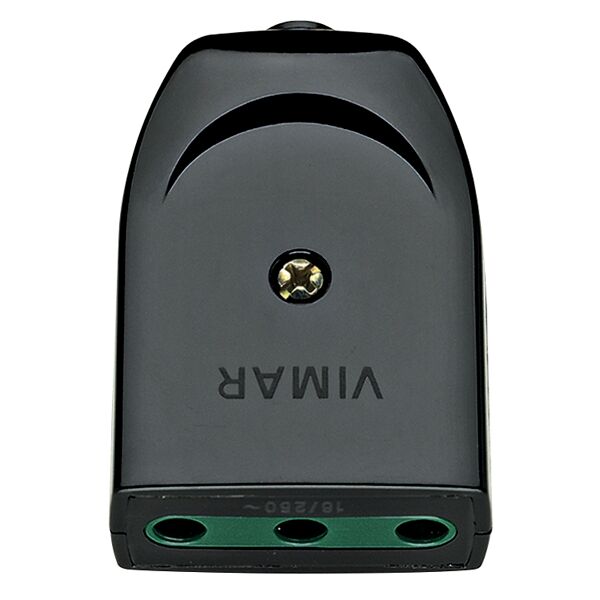 vimar presa 2p+t 16a p17 assiale nero  00222