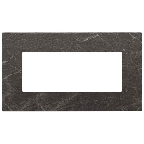 vimar placca 5m bs nero marquina  22649.53