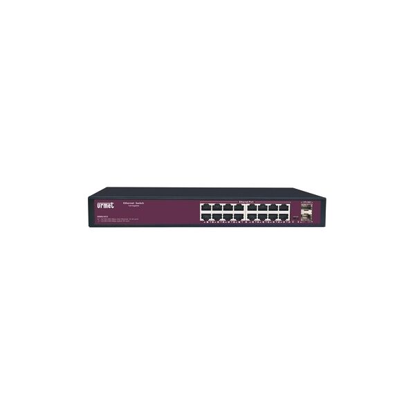 urmet switch 16 porte 10/100/1000 + 2 uplink sfp serie backbone  3000/453