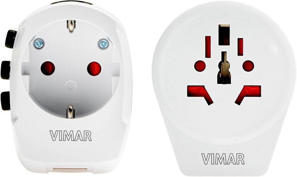 vimar adattatore universale viaggio+usb bianco  0a32303b