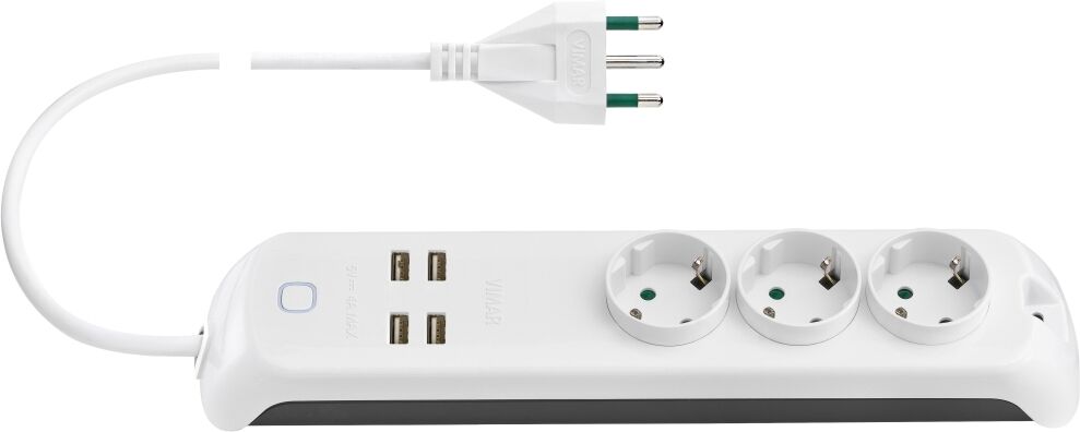 vimar presa mult. 16a 3schuko+4usb+int. + wifi  00447.cc.b