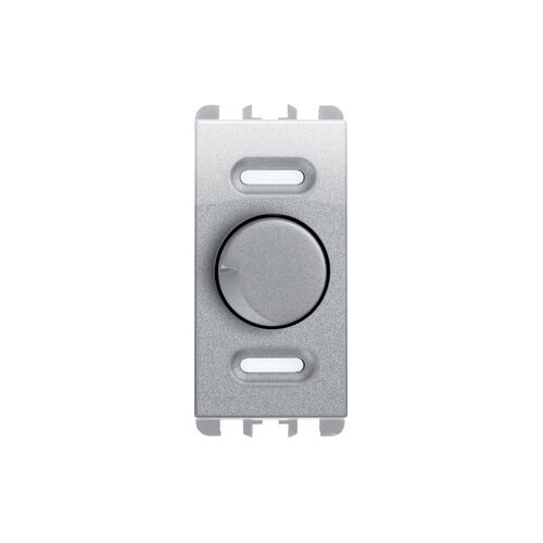 urmet dimmer rotativo per carichi resistivi, 1 modulo, 100-500w, 230va.c., nea, alluminio  10530al