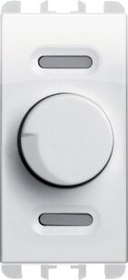 urmet dimmer rotativo per carichi resistivi, 1 modulo, 100-500w, 230va.c., nea, bianco ghiaccio  10530bg