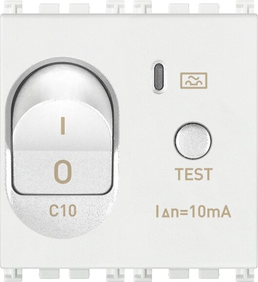 Vimar Interruttore Mtdiff.1P+N C10 10Ma Bianco  19411.10.B