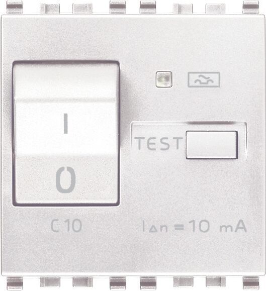 Vimar Interruttore Mtdiff 1P+N C10 10Ma Bianco  20411.10.B