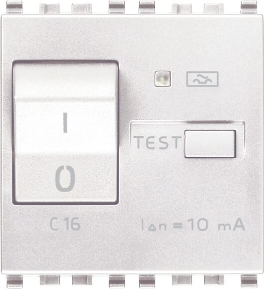 Vimar Interruttore Mtdiff 1P+N C16 10Ma Bianco  20411.16.B