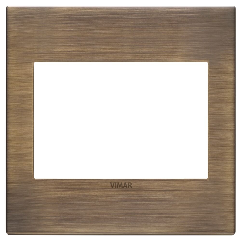 Vimar Placca 3M Bs Bronzo Antico Spazzolato  22648.87