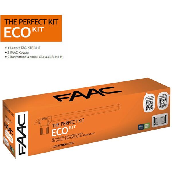 faac kit automazione per cancello a battente  eco kit 230v perfect 105917