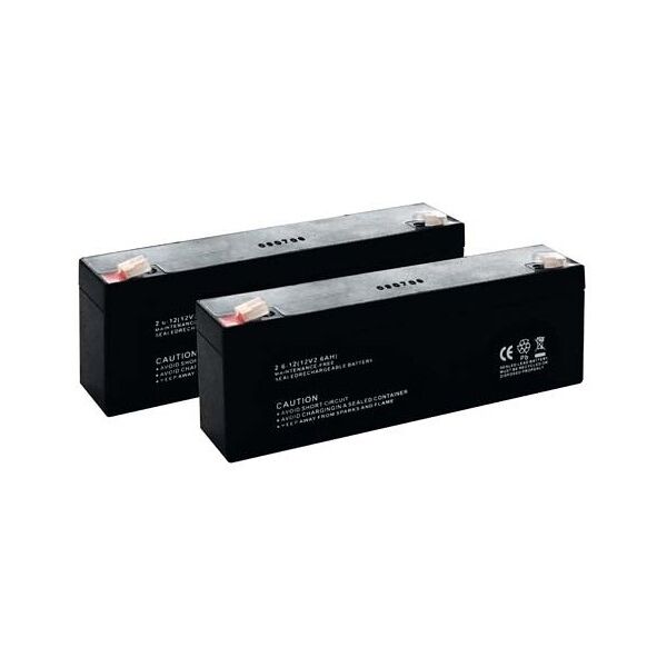 fadini 2 batterie 2.6ah 12vdc per junior 624  632l