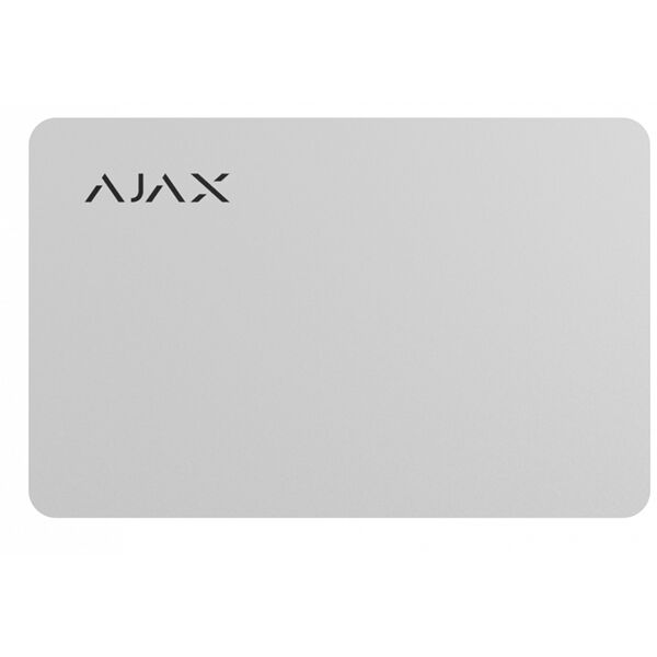 ajax carta contactless bianco  lotto di pass (10 pezzi) 38222 ajpass pass