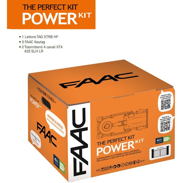 faac kit automazione cancello anta battente  power kit 230v perfect 105913