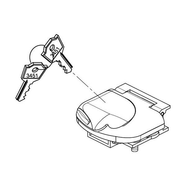 fadini sblocco manuale completo con chiavi  66168 ricambio per nupi 66