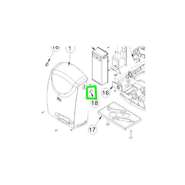 ditec entrematic lente fotocellula per cross 3-5-7-8 neos qik 10 pezzi  61712 ricambio