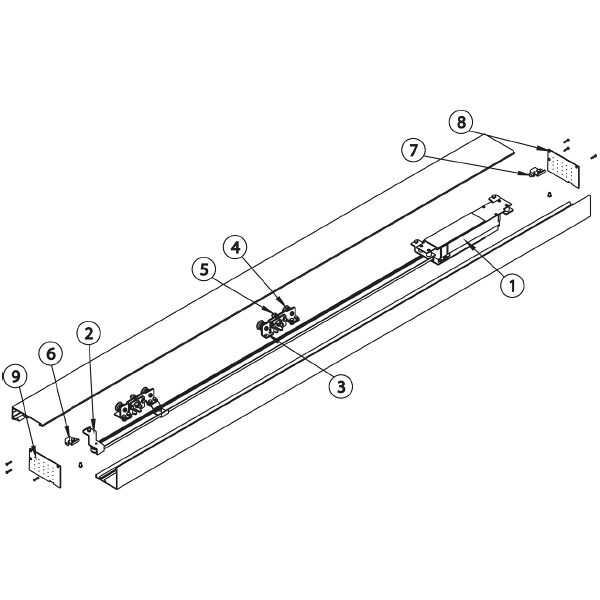 ditec entrematic ruota carrello civik kit da 4 pezzi  63718k4 ricambio per porta automatica