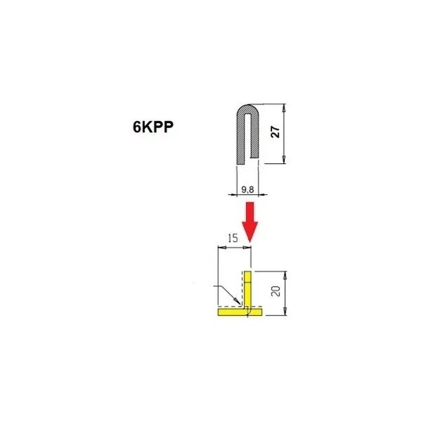 ditec entrematic kit pattino anta mobile per serie pa92 10 pezzi  6kpp ricambio originale