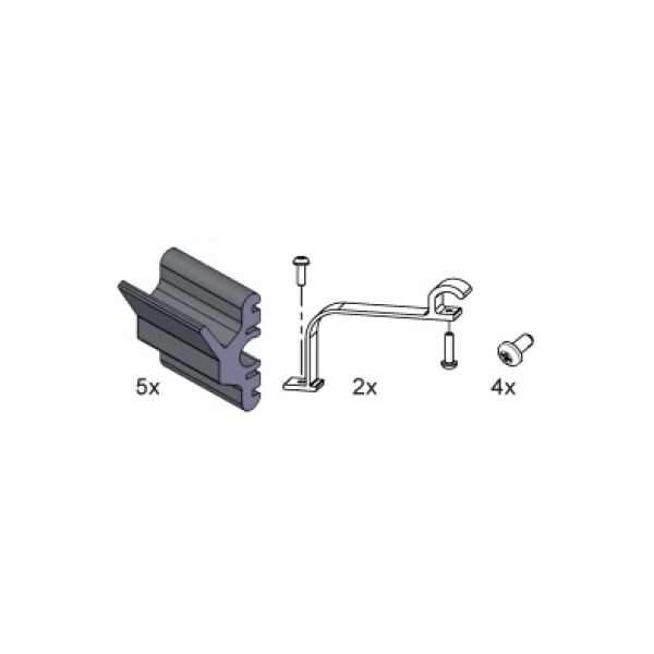 ditec entrematic kit supporti carter per das 107  6das1sc ricambio originale