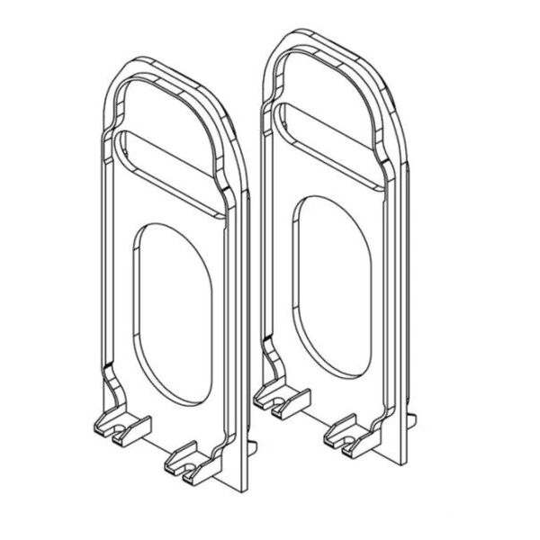 ditec entrematic giunzione carter centrale dab 305 sincronizzata 2pz  6dab305mc ricambio originale