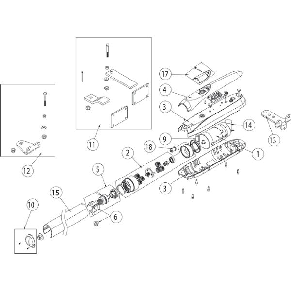 ditec entrematic kit accessori per luxo 3b 5b 5bh  6luxac ricambio