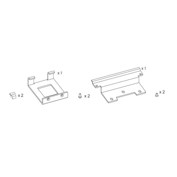 ditec entrematic staffe di fissaggio per blocco cinghia - kit 3  ksfb3lock